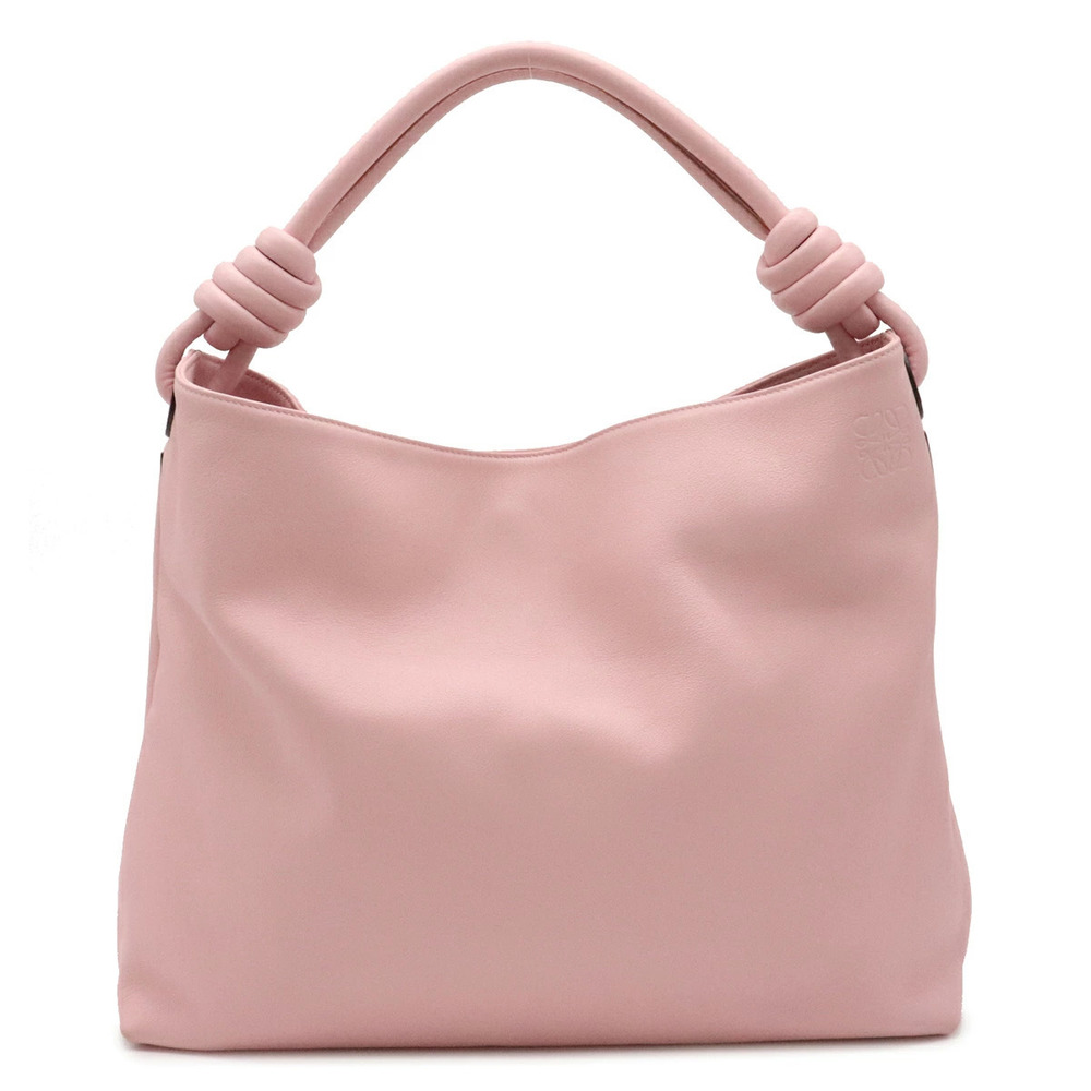 Loewe Flamenco Hobo One Shoulder Bag Calf Leather Pink